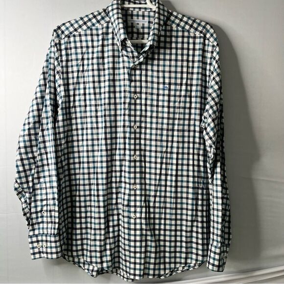 Southern Tide Classic Fit Cotton/Spandex Blend Checked Shirt Size XL - Picture 1 of 6